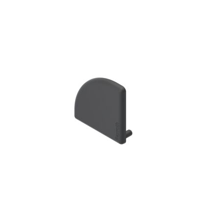 Cap cover 45x45L R, noir ESD