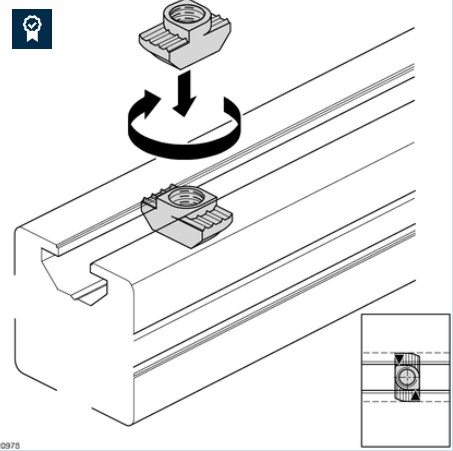 T-nut, N8, M4