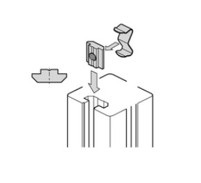 Slot nut, sliding block, N8, M6