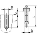 Wedge Anchor M10x90-15 (Ancrage)