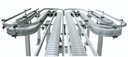 Convoyeur Complet, 4.13" (105mm) large x 4' lg x 4' lg, Flex-move, chaine modulaire