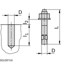 Wedge Anchor M8x80-15 (Ancrage)