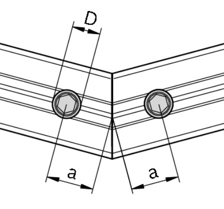 Quick connector, N8, bendable, end-to-end, acier galvanisé