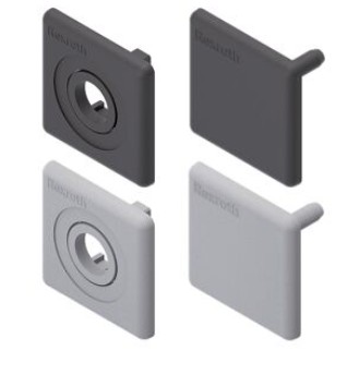 Cap cover 40x40l,grey