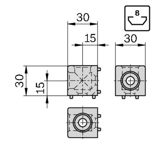 Cubic joint 30/2 set