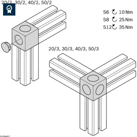 Cubic joint 30/2 set