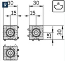Cubic joint 30/3 set
