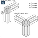 Cubic joint 30/3 set