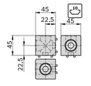 Cubic joint 45/2 set