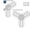 Cubic joint 45/2 set