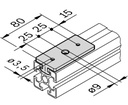Sliding element 10 flat lockable