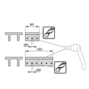 Sliding element 10 flat lockable