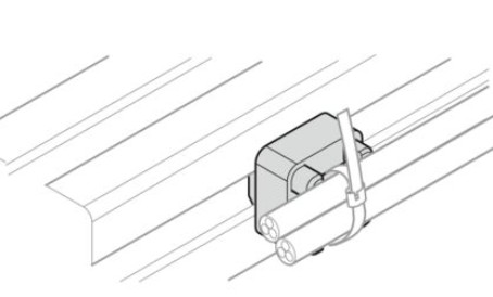 Cable bracket N10 grey