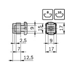 Cable bracket N10 grey