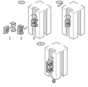Slot nut, swivel block, N8 double M5 x M6