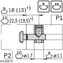Quick connector n8 0°