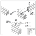 Quick connector, N10, bendable, end-to-slot, acier galvanisé