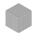 Cache W45x45, Gris (cube)