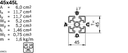 Profile 45x45L L=6070-6170mm long