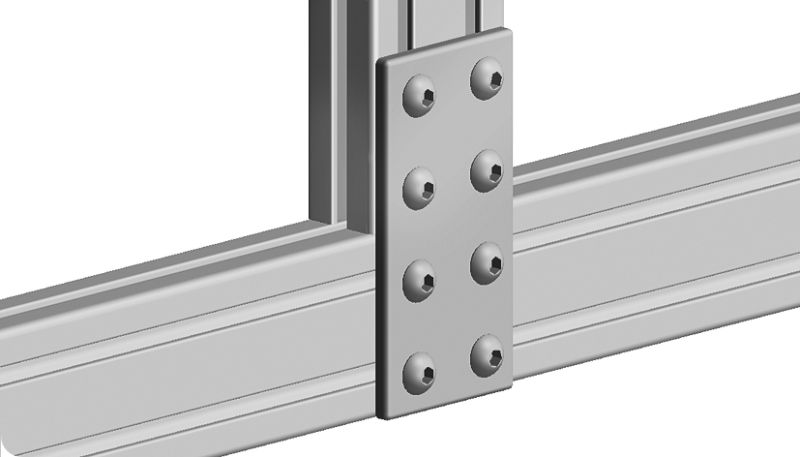 Plaque de connection rectangulaire 90x180