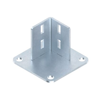 Plaque d’embase en acier 45x45 (pied)