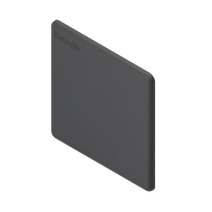 Cap cover 90x90L ESD black
