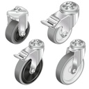Caster wheel with brake D80 F