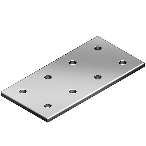 Plaque de connection rectangulaire 90x180