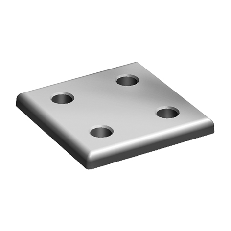Plaque de connection rectangulaire 90x90