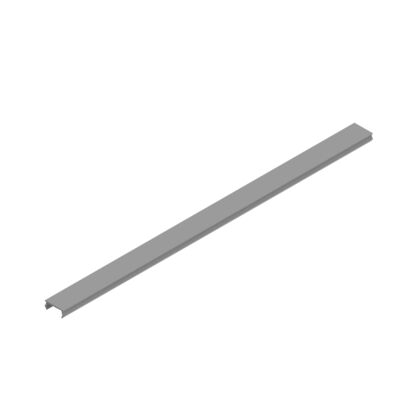 Cache rainure, N10, 2000mm, gris signalisation