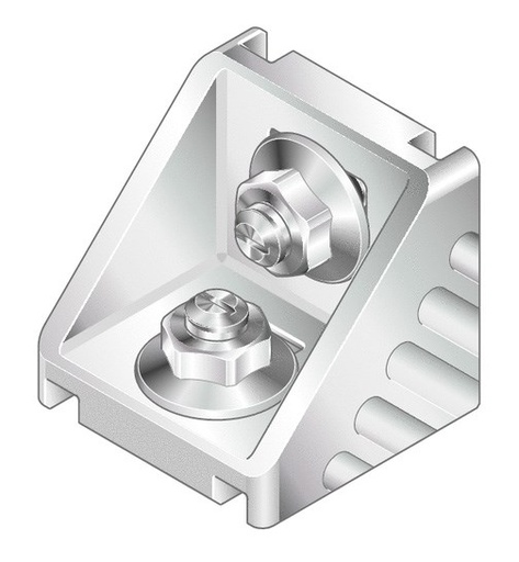 [3842523561] Gusset 45x45 set (with mounting hardware)