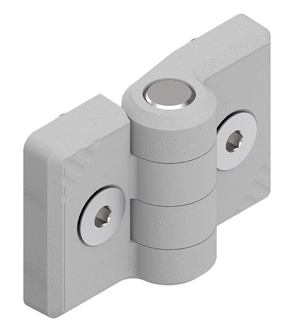 Hinge, PA, 30/30, grey, pair
