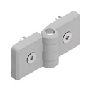 Hinge, PA, 45/45, grey, pair