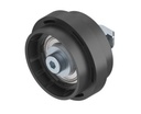 Support roller with center shoulder, Ø48mm, for 10mm slot