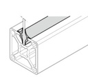 Profile d'encadrement, N8, L=10000mm, gris (clean)