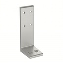 Floor Mount: 45 Series, Aluminum, 45mm x 140mm, Double