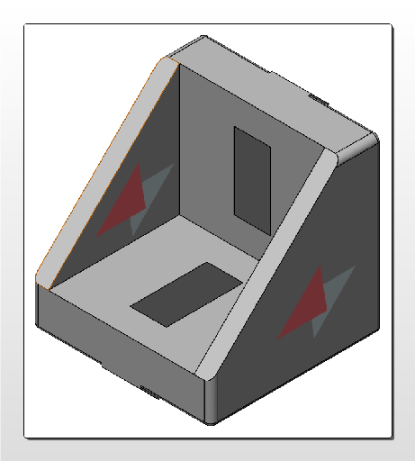 [CC05101] Équerre 45x45 à charge légère (light duty gusset)