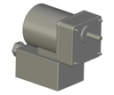 Light load parallel shaft gearmotor VFD Variable Speed gearmotor, .03 Hp (.02kw), 230 volt, 3 phase, 10-60 Hz, 100 RPM. Order variable speed controller separately.