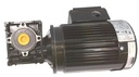 Motoréducteur à arbre parallèle pour charges légères, à vitesse variable (VFD), 0,03 HP (0,02 kW), 230 V, triphasé, 10 à 60 Hz, 100 tr/min. Contrôleur de vitesse variable à commander séparément.
