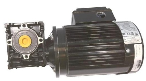[PF-11354] Motoréducteur à arbre parallèle pour charges légères, à vitesse variable (VFD), 0,03 HP (0,02 kW), 230 V, triphasé, 10 à 60 Hz, 100 tr/min. Contrôleur de vitesse variable à commander séparément.