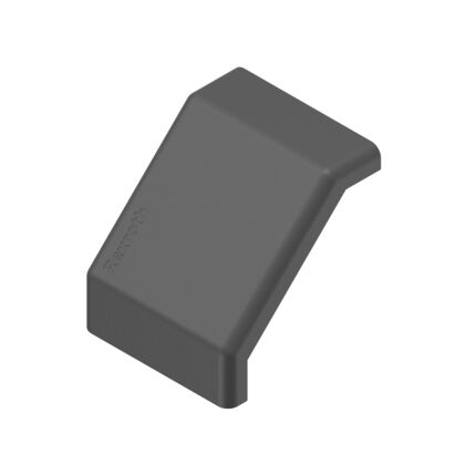 [3842548863] Cap cover gusset 45x45, noir ESD