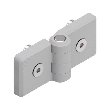 [3842554468] Hinge, PA, 45/45, grey, pair