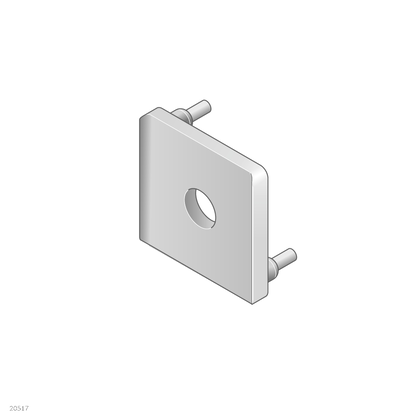 [3842551026] Radial compensation cap, 30x30, grey