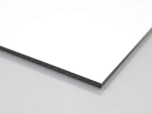 [MP-00778] Feuille de composite d'aluminium, ACM, fini blanc (white gloss/matte) 3mm x 48”x 96”