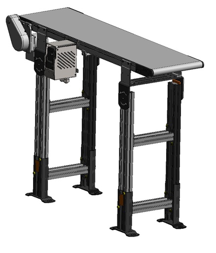 [MT-00009] Convoyeur Complet, 12" x 4' long, 2200 "End-Drive" Pos. A