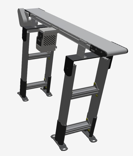 [MT-00012] Convoyeur Complet, 6" x 6' long, 2200 "End-Drive" Pos. A